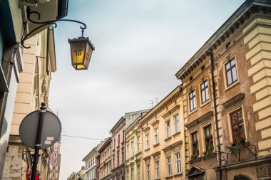 Krakow, Polonya - 28 Eylül 2015: Krakow en çok ziyaret edilen Polonya'da yabancı turistler ve Polonyalılar arasında bir şehirdir.