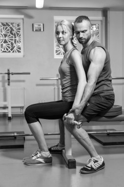 Spor çift spor eğitim üzerinde.