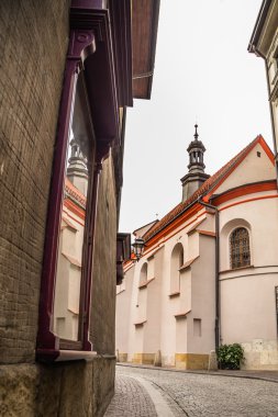 Krakow, Polonya - 28 Eylül 2015: Krakow en çok ziyaret edilen Polonya'da yabancı turistler ve Polonyalılar arasında bir şehirdir.