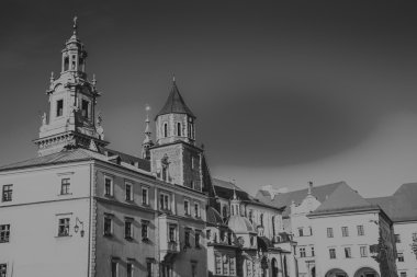 Krakow, Polonya - 28 Eylül 2015: Krakow en çok ziyaret edilen Polonya'da yabancı turistler ve Polonyalılar arasında bir şehirdir.