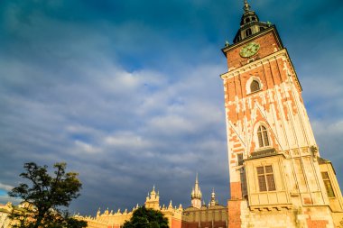 Krakow, Polonya - 28 Eylül 2015: Krakow en çok ziyaret edilen Polonya'da yabancı turistler ve Polonyalılar arasında bir şehirdir.