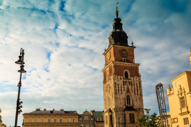 Krakow, Polonya - 28 Eylül 2015: Krakow en çok ziyaret edilen Polonya'da yabancı turistler ve Polonyalılar arasında bir şehirdir.