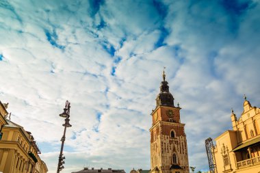 Krakow, Polonya - 28 Eylül 2015: Krakow en çok ziyaret edilen Polonya'da yabancı turistler ve Polonyalılar arasında bir şehirdir.