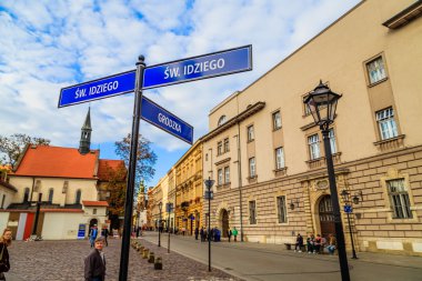 Krakow, Polonya - 23 Eylül: Krakow, Polonya üzerinde 23 Eylül 2015 sokaklarında