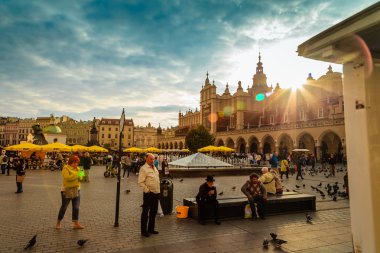 Krakow, Polonya - 23 Eylül: Krakow, Polonya üzerinde 23 Eylül 2015 sokaklarında