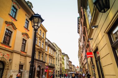 Krakow, Polonya - 23 Eylül: Krakow, Polonya üzerinde 23 Eylül 2015 sokaklarında