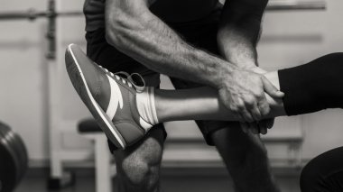 Spor çift spor eğitim üzerinde.