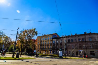 Krakow, Polonya - 23 Eylül: Krakow, Polonya üzerinde 23 Eylül 2015 sokaklarında