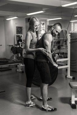 Spor çift spor eğitim üzerinde.