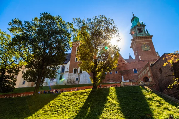 KRAKOW, POLAND - SEPTEMBER 23: The streets of Krakow , Poland on September 23, 2015 — Stock Photo, Image