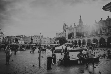 Krakow, Polonya - 23 Eylül: Krakow, Polonya'nın güzel görüşlerini 23 Eylül 2015