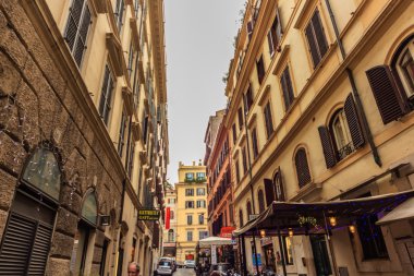 Roma - 6 Ocak: Sokaklar, Roma, Antik Roma 6, 2016 yılında Roma, İtalya.