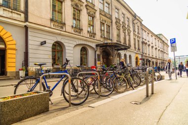 Krakow, Polonya - 15 Eylül: Krakow, Polonya 22 Eylül 2015 tarihinde sokaklarında