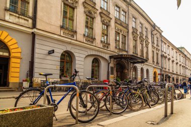 Krakow, Polonya - 15 Eylül: Krakow, Polonya 22 Eylül 2015 tarihinde sokaklarında