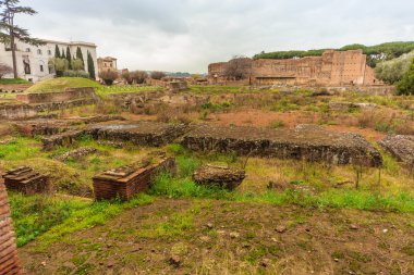 Roma - 13 Ocak: Roma Forumu bir yükseklikten Roma, İtalya görünümü üzerinde 13 Ocak 2016.