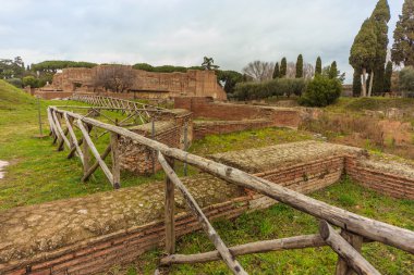 Roma - 13 Ocak: Roma Forumu bir yükseklikten Roma, İtalya görünümü üzerinde 13 Ocak 2016.