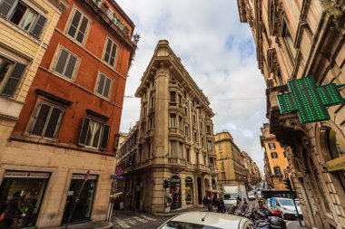 Roma - 6 Ocak: Sokaklar, Roma, Antik Roma 6, 2016 yılında Roma, İtalya.