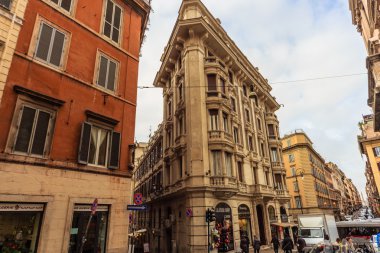 Roma - 6 Ocak: Sokaklar, Roma, Antik Roma 6, 2016 yılında Roma, İtalya.