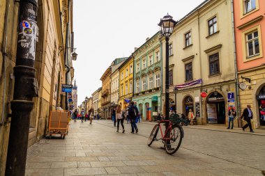 Krakow, Polonya - 15 Eylül: Krakow, Polonya 22 Eylül 2015 tarihinde sokaklarında