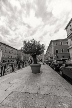 Roma - 6 Ocak: Sokaklar, Roma, Antik Roma 6, 2016 yılında Roma, İtalya.