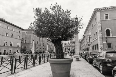 Roma - 6 Ocak: Sokaklar, Roma, Antik Roma 6, 2016 yılında Roma, İtalya.