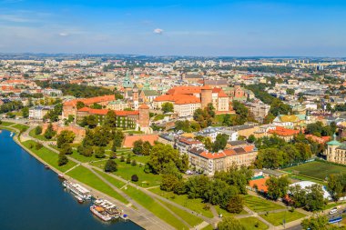 Krakow, Polonya - 15 Eylül: Krakow, Polonya'nın güzel görüşlerini 23 Eylül 2015