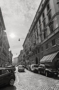 Roma - 6 Ocak: Sokaklar, Roma, Antik Roma 6, 2016 yılında Roma, İtalya.