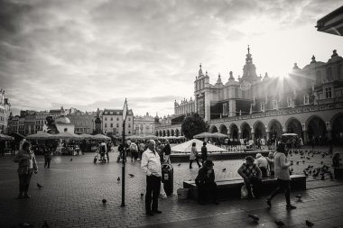 Krakow, Polonya - 15 Eylül: Krakow, Polonya'nın güzel görüşlerini 23 Eylül 2015