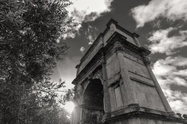 Roma - 13 Ocak: Roma forumdan bir bakış. Roma'da 13 Ocak 2016 yılında Roma, Italya'arch..