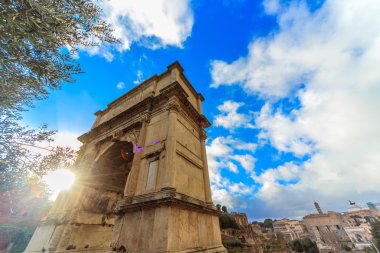 Roma - 13 Ocak: Güzel kemer üzerinde 13 Ocak 2016 Roma Roma, İtalya.