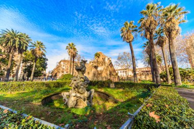 Roma - 09 Ocak: Güzel Park Roma 09 Ocak 2016 Roma, Italy.Rome, İtalya.