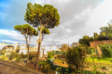 Roma - 6 Ocak: Kemerli ve kalıntıları Roma Forumu 6, 2016 yılında Roma, İtalya.