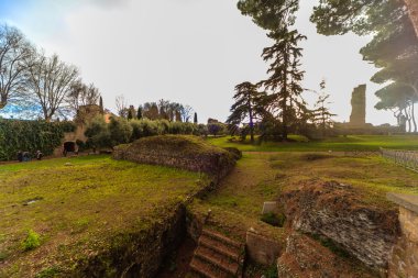 Roma - 6 Ocak: Kemerli ve kalıntıları Roma Forumu 6, 2016 yılında Roma, İtalya.