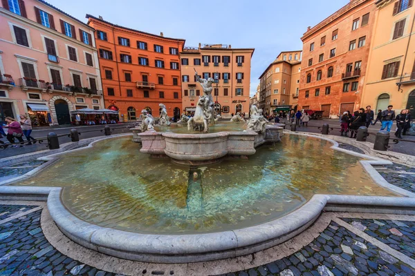 ROME - January 6: Magnificent Roman fountains 6, 2016 in Rome, Italy. — Stock Photo, Image