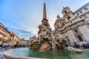 Roma - 6 Ocak: Muhteşem Roma çeşmeleri 6, 2016 yılında Roma, İtalya.