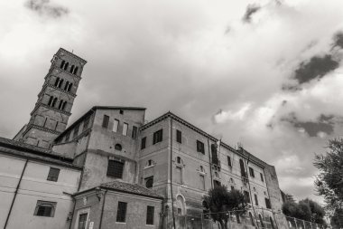 Roma - 13 Ocak: Roma forumdan bir bakış. Roma'da 13 Ocak 2016 yılında Roma, Italya'arch..