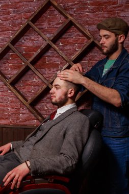 Kuaför tarak istemci Berber Dükkanı