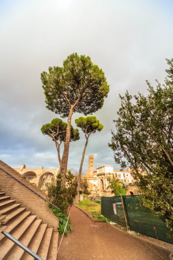 Roma - 6 Ocak: Kemerli ve kalıntıları Roma Forumu 6, 2016 yılında Roma, İtalya.