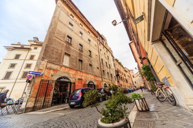 Roma - 6 Ocak: Sokaklar, Roma, Antik Roma 6, 2016 yılında Roma, İtalya.