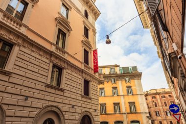 Roma - 6 Ocak: Sokaklar, Roma, Antik Roma 6, 2016 yılında Roma, İtalya.