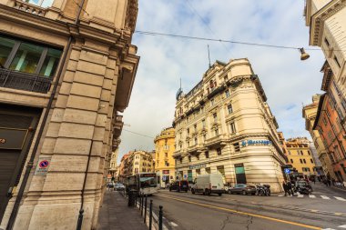 Roma - 6 Ocak: Sokaklar, Roma, Antik Roma 6, 2016 yılında Roma, İtalya.