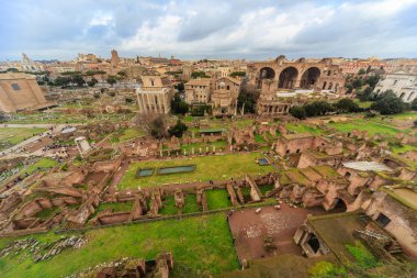 Roma - 13 Ocak: Roma Forumu Roma, İtalya görünümü üzerinde 13 Ocak 2016.