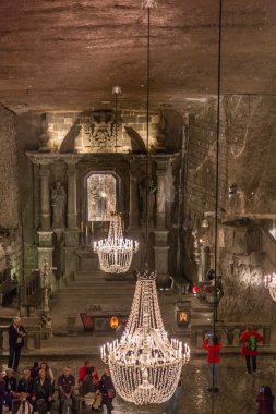 Wieliczka, Polonya - 15 Eylül: Tuz benim Wieliczka içinde 22 Eylül 2015