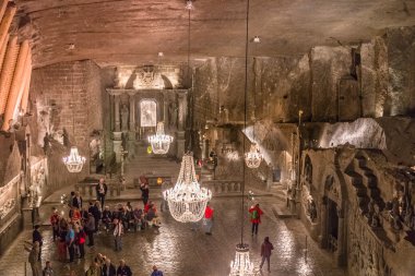 Wieliczka, Polonya - 15 Eylül: Tuz benim Wieliczka içinde 22 Eylül 2015