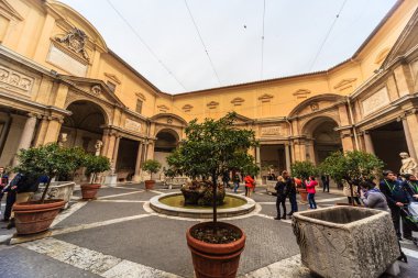 Roma - 09 Ocak: Görünümünü Vatikan Müzesi Roma 09 Ocak 2016 Roma, Italy.Rome, İtalya.