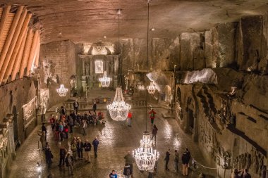 Wieliczka, Polonya - 15 Eylül: Tuz benim Wieliczka içinde 22 Eylül 2015