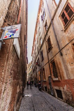 Roma - 6 Ocak: Sokaklar, Roma, Antik Roma 6, 2016 yılında Roma, İtalya.