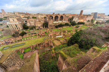 Roma - 13 Ocak: Roma Forumu Roma, İtalya görünümü üzerinde 13 Ocak 2016.