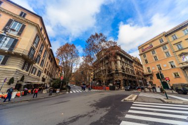 Roma - 6 Ocak: Sokaklar, Roma, Antik Roma 6, 2016 yılında Roma, İtalya.