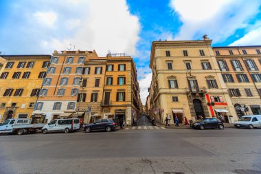 Roma - 6 Ocak: Sokaklar, Roma, Antik Roma 6, 2016 yılında Roma, İtalya.